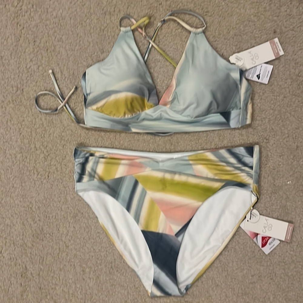 NWT CALIA 2pc Bathing Suit Size XL